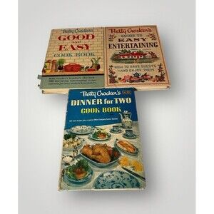 Betty Crocker Cookbook Good and Easy CookbookGuide to Easy Entertaining Lot of 3